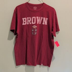 Brown University Maroon Short Sleeve Tee